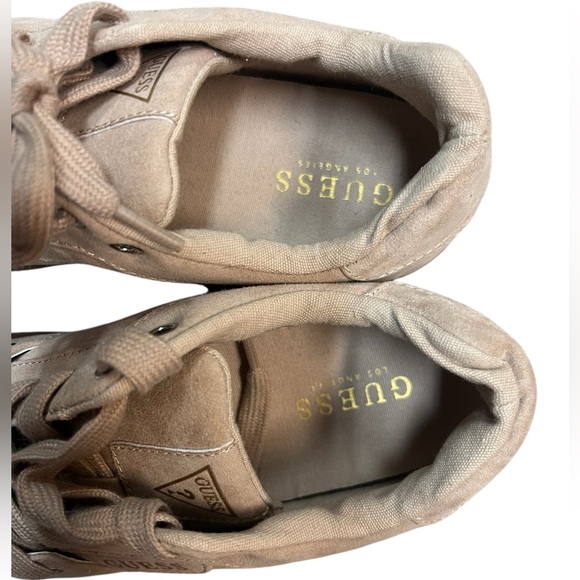 NWOT Guess Tan/Beige Tennis Shoes - Size 7.5 - Picture 12 of 13